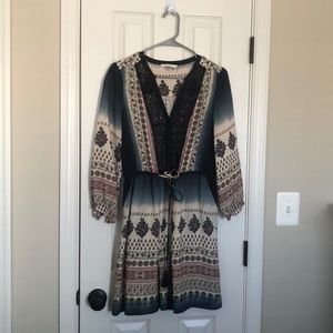 blue with a “nature” print